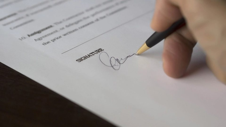 Firma de un documento