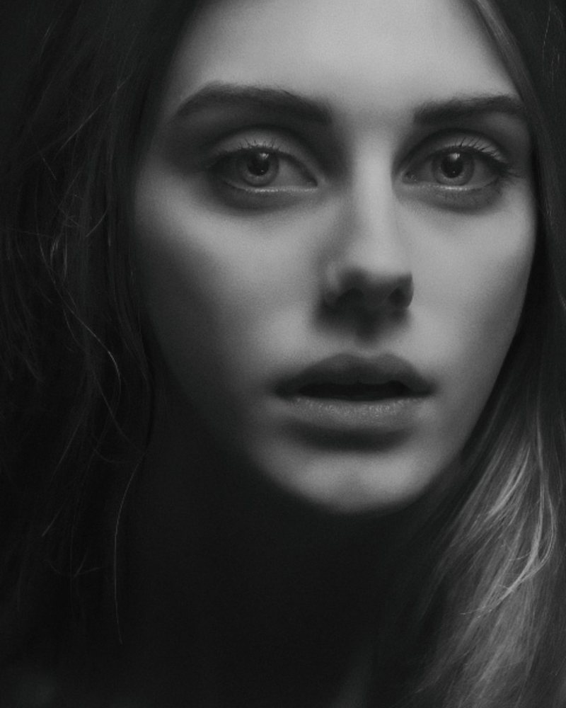 Retrato en blanco y negro